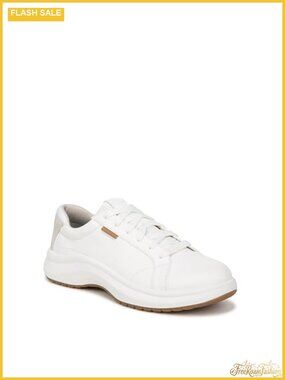 Womens Leather Tennis Sneakers Shock Guard Plantar Fasciitis Relief
